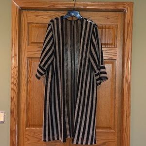 Long stripped Kimono